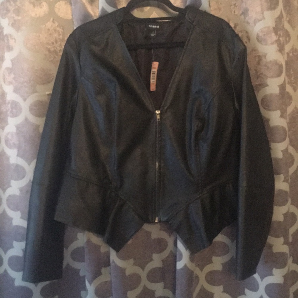 Torrid Faux Leather Blazer/Jacket